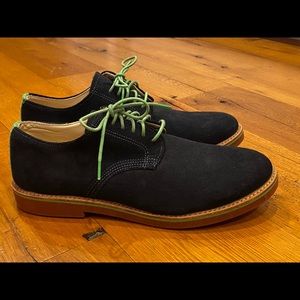 Walk-Over Men’s Navy Suede Leather Oxfords Shoes